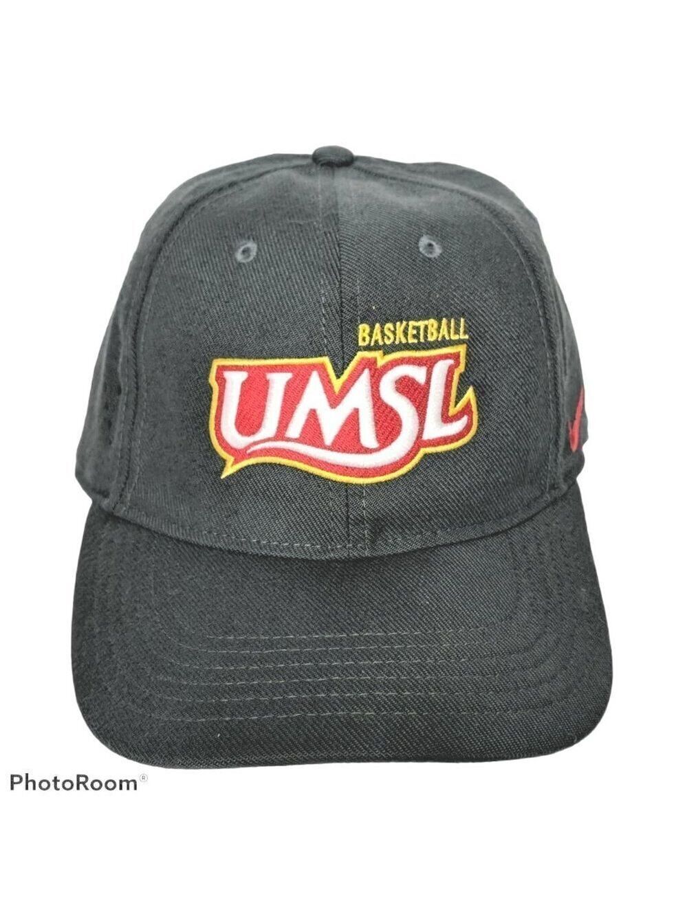 UMSL Tritons Basketball Gray Flex Fit Hat Medium Large